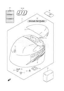 Outboard DF 90A drawing Engine Cover