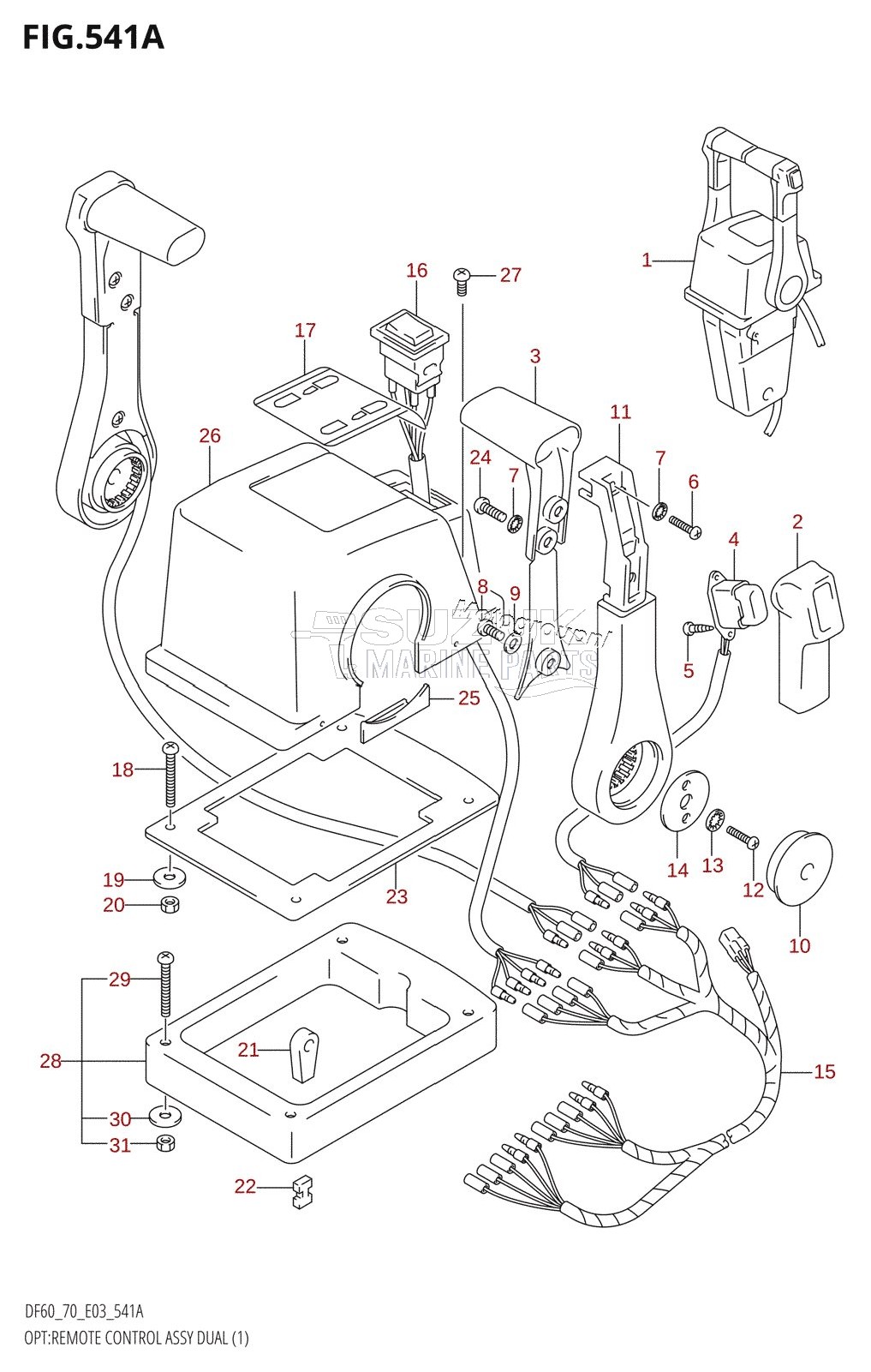 OPT:REMOTE CONTROL ASSY DUAL (1) (K5,K6,K7,K8,K9)