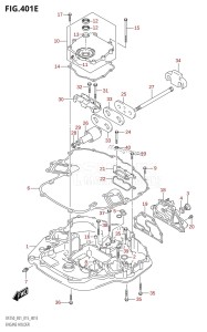 DF250 From 25003F-510001 (E01 E40)  2015 drawing ENGINE HOLDER (DF225T:E01)