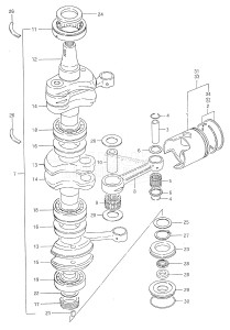 DT50 From 05004-971001 ()  1999 drawing CRANKSHAFT