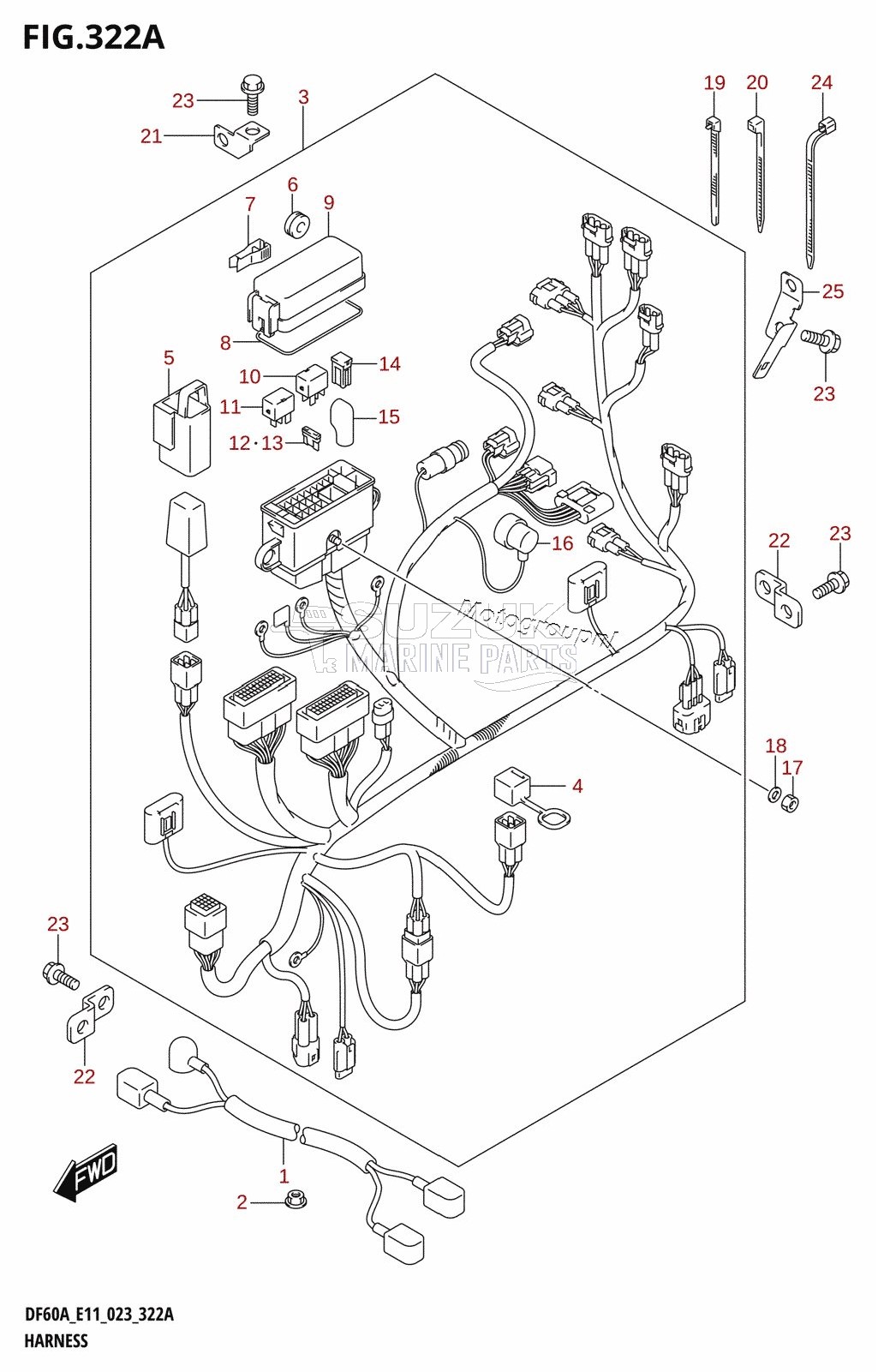 HARNESS (DF40A,DF40ATH,DF50A,DF50ATH)