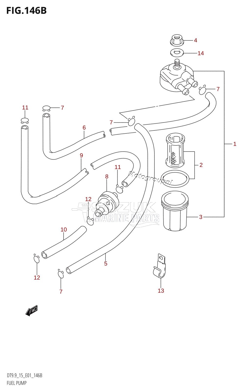 FUEL PUMP (DT9.9K,DT15K)