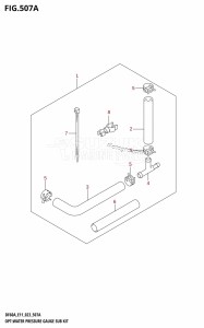 DF50A From 05003F-340001 (E01)  2023 drawing OPT:WATER PRESSURE GAUGE SUB KIT