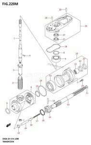 DF50A From 05004F-410001 (E01)  2014 drawing TRANSMISSION (DF60ATH:E40)