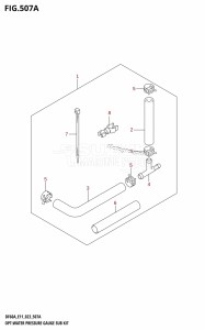 DF40A From 04005F-240001 (E34-Italy)  2022 drawing OPT:WATER PRESSURE GAUGE SUB KIT