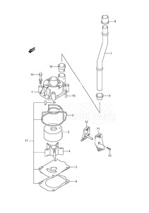 DF 175 drawing Water Pump