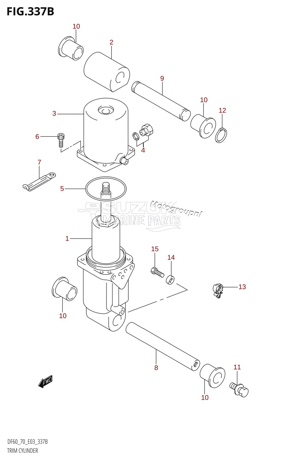 TRIM CYLINDER (K1,K2,K3,K4,K5,K6,K7,K8,K9)