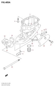 DF140AZ From 14003Z-310001 (E03)  2013 drawing DRIVE SHAFT HOUSING (DF140AT:E03)