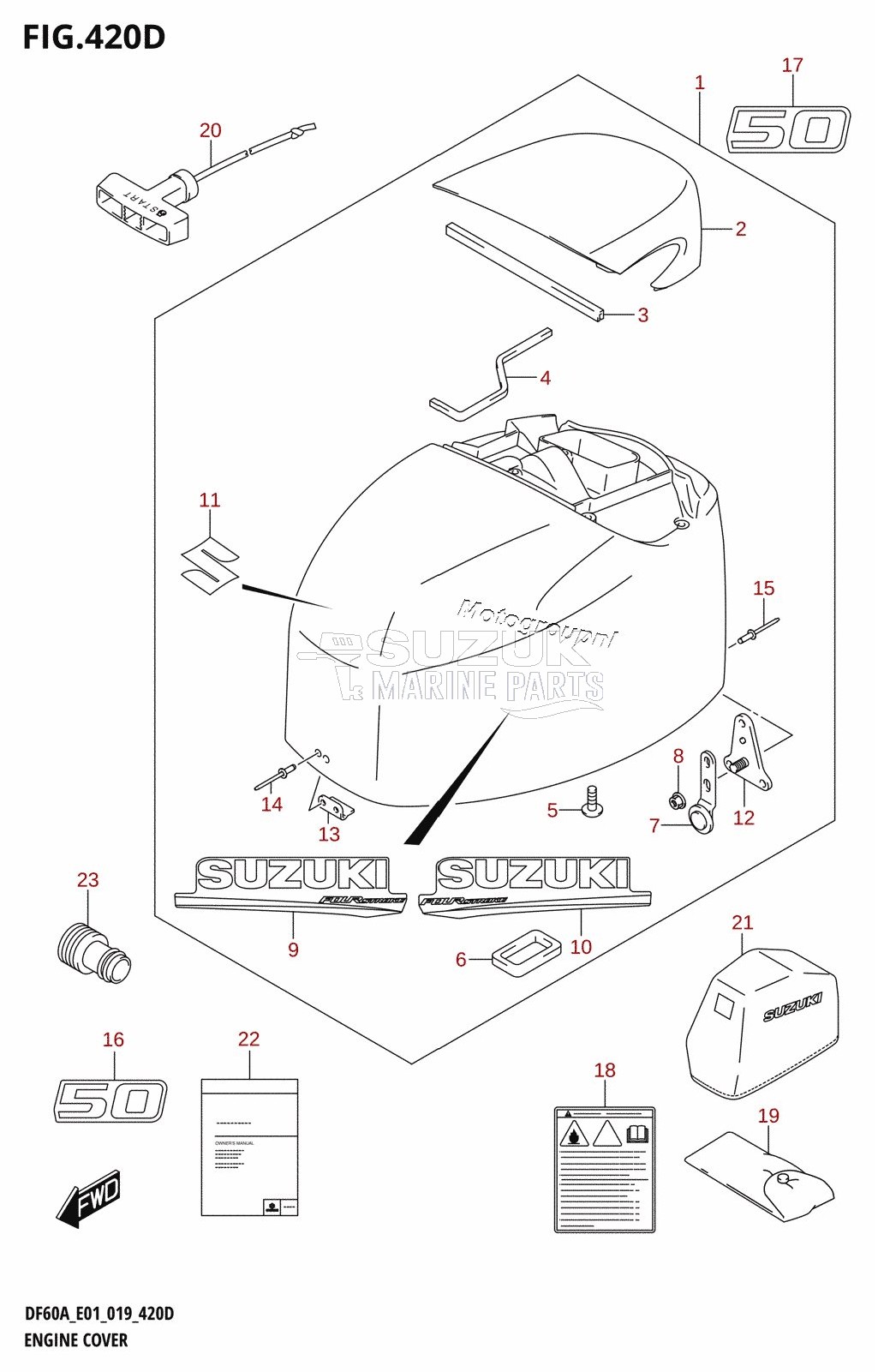 ENGINE COVER (DF50A:E01)