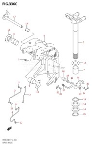 DF70A From 07003F-310001 (E01 E40)  2013 drawing SWIVEL BRACKET (DF70ATH:E01)