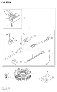 00992F-421001 (2004) 9.9hp P01-Gen. Export 1 (DF9.9K4) DF9.9 drawing OPT:ELECTRICAL (K5,K6,K7,K8,K9,K10,011)