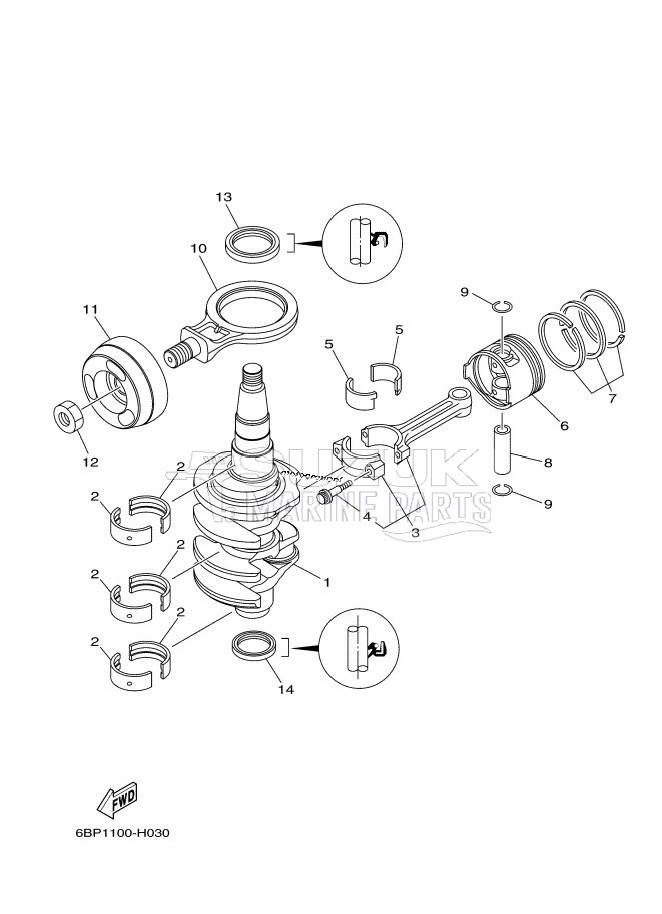 CRANKSHAFT--PISTON