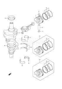 Outboard DF 30 drawing Crankshaft