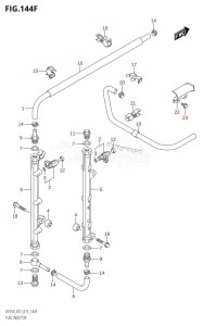 DF225T From 22503F-510001 (E01 E40)  2015 drawing FUEL INJECTOR (DF225T:E40)