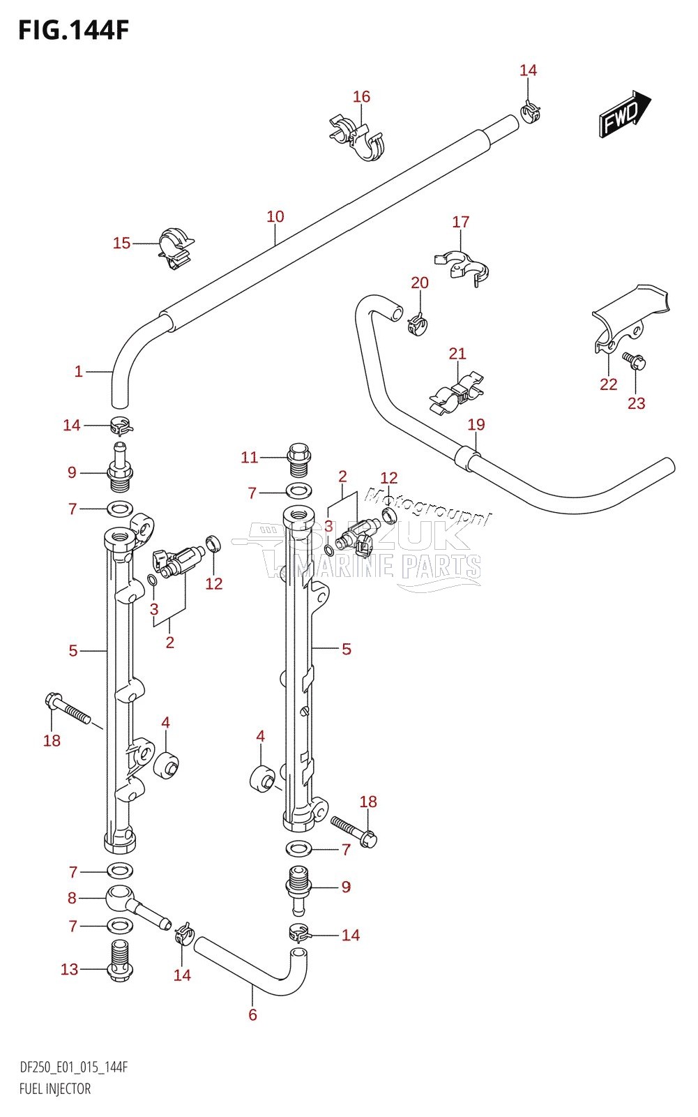 FUEL INJECTOR (DF225T:E40)