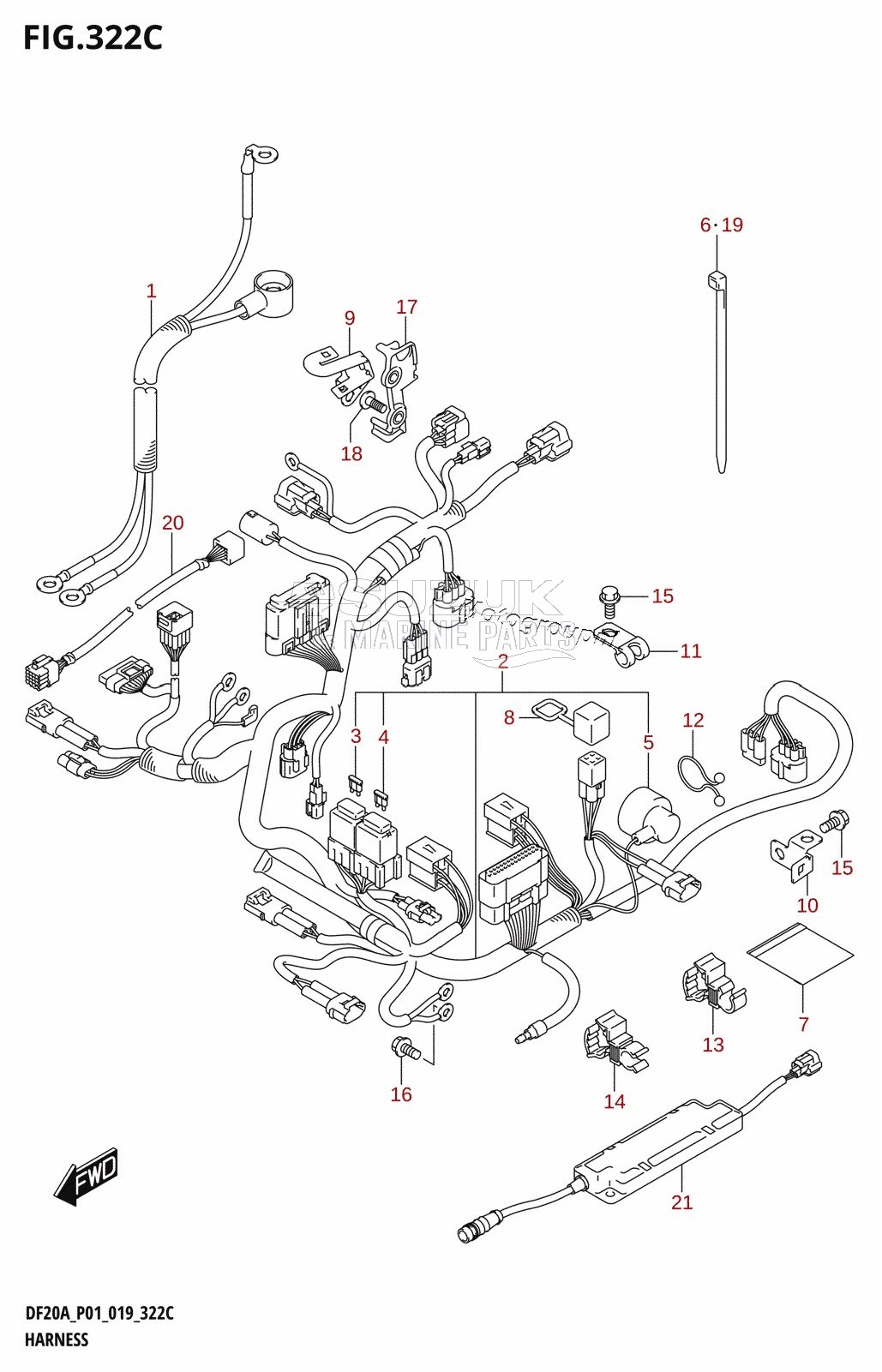 HARNESS (DF9.9BT,DF15AT,DF20AT)