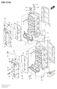 DF225Z From 22503Z-610001 (E01 E40)  2016 drawing CYLINDER HEAD (DF200T:E01)