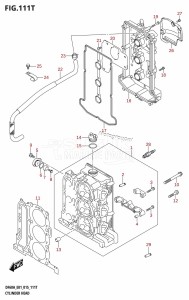 DF40A From 04003F-510001 (E01 E13)  2015 drawing CYLINDER HEAD (DF60AVTH:E01)