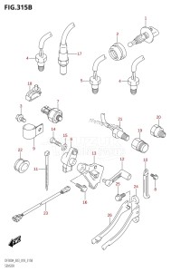 DF250ST From 25004F-810001 (E03)  2018 drawing SENSOR (L-TRANSOM)