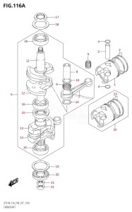 DT9.9A From 00996 -710001 (P36-)  2017 drawing CRANKSHAFT