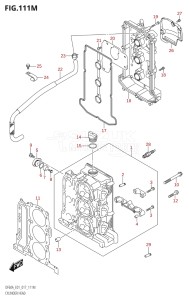 05004F-710001 (2017) 50hp E01-Gen. Export 1 (DF50AVT  DF50AVTH) DF50A drawing CYLINDER HEAD (DF60ATH:E40)