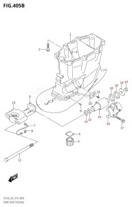 DF200Z From 20002Z-910001 (E01 E40)  2019 drawing DRIVE SHAFT HOUSING (X-TRANSOM)