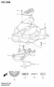 DF40A From 04003F-210001 (E01)  2012 drawing RING GEAR COVER (DF40AQH:E01)