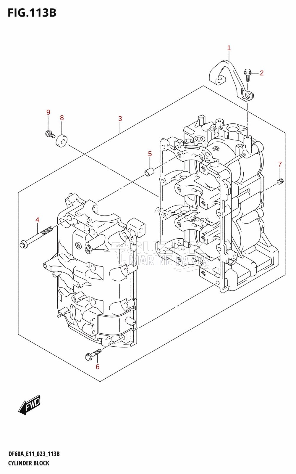 CYLINDER BLOCK (022,023)