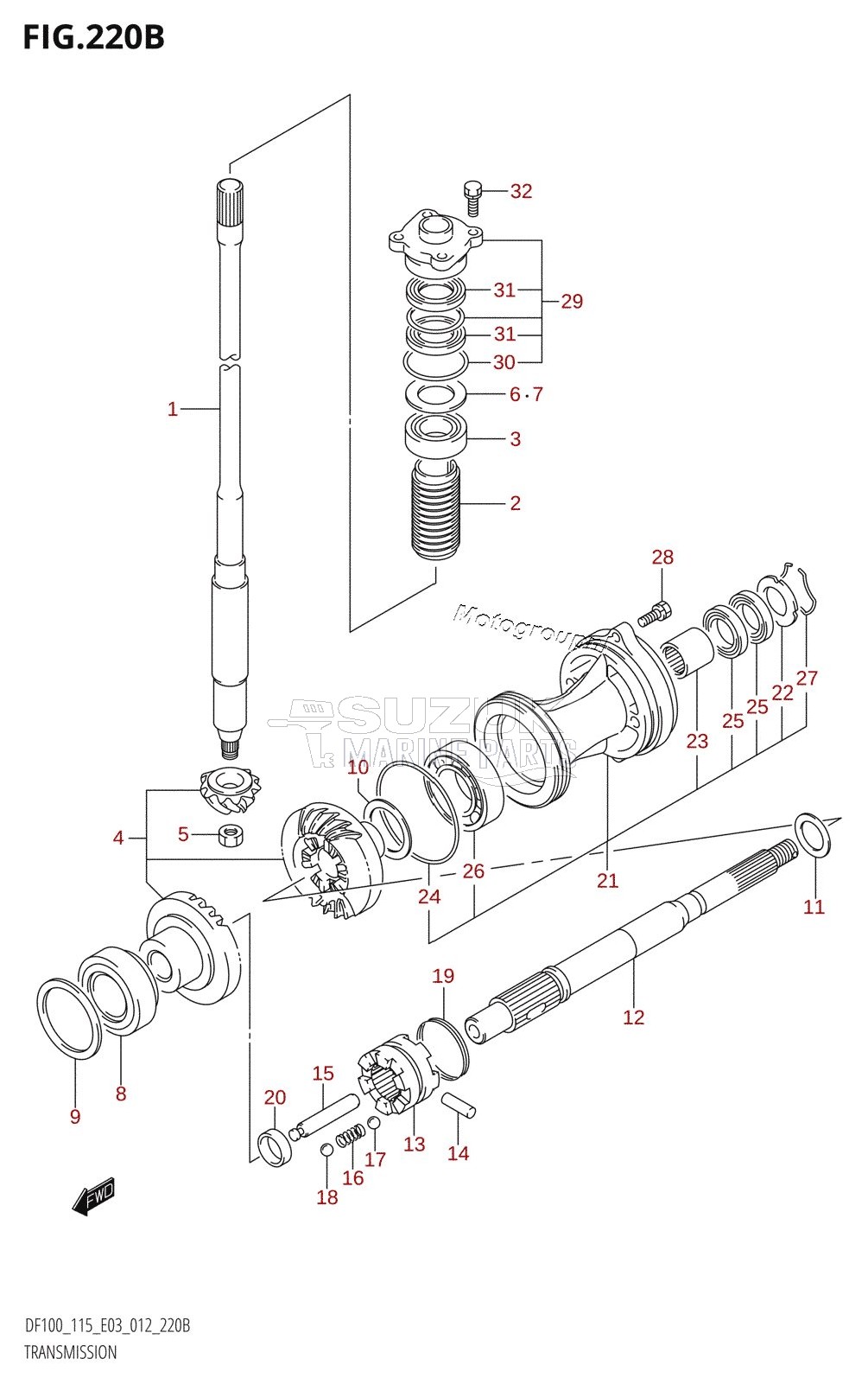 TRANSMISSION (DF115T:E03)