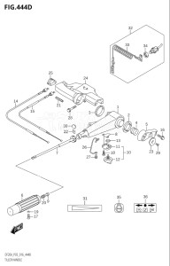 00995F-610001 (2016) 9.9hp P03-U.S.A (DF9.9B  DF9.9BR  DF9.9BT  DF9.9BTH) DF9.9B drawing TILLER HANDLE (DF15ATH:P03)