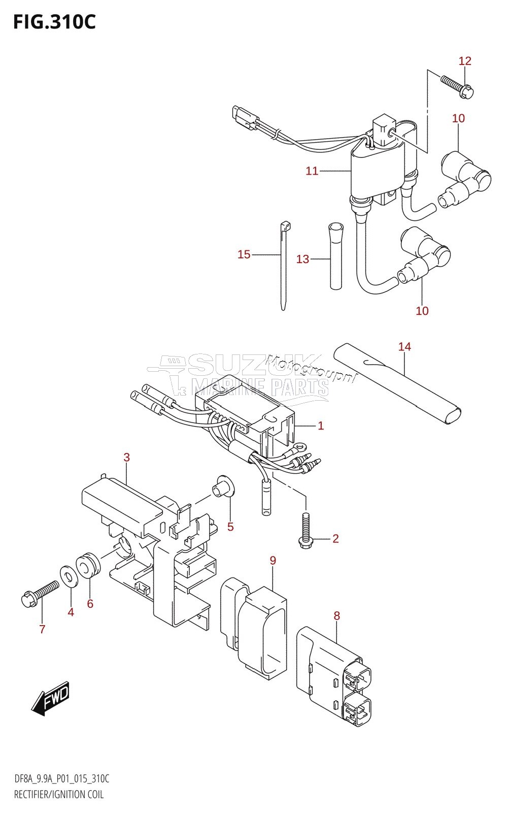 RECTIFIER /​ IGNITION COIL (DF9.9A:P01)