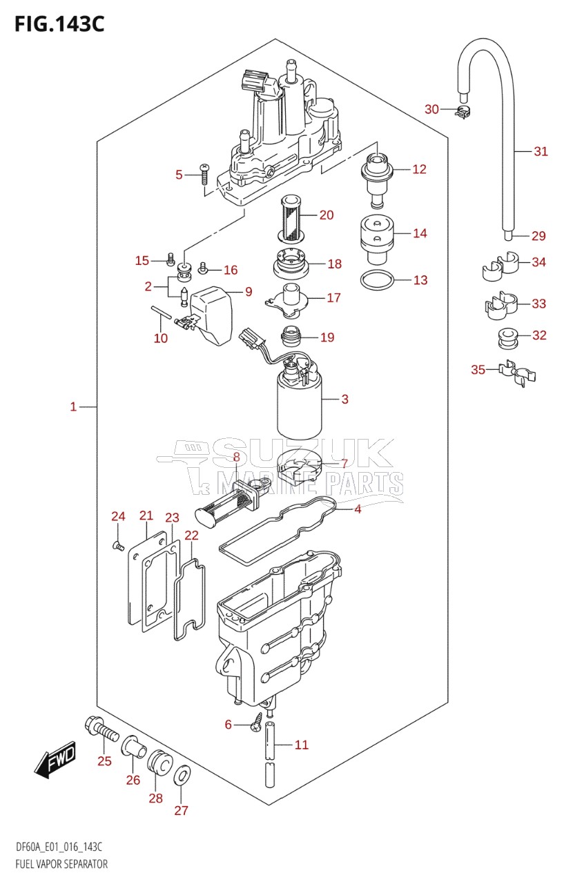 FUEL VAPOR SEPARATOR (DF40ATH:E01)