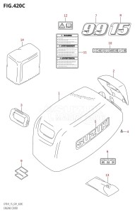 DT9.9 From 00992K-010001 (E13 E36)  2010 drawing ENGINE COVER (K10,011)