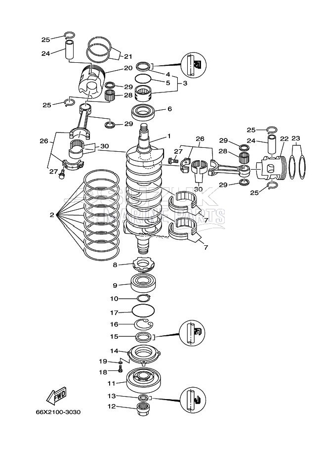 CRANKSHAFT--PISTON