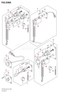 DF250 From 25005F-140001 (E40)  2021 drawing OPT:SWITCH (020,021)