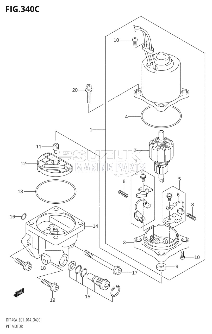 PTT MOTOR (DF115AT:E01)