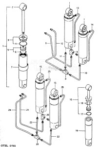 DT50 From 5001-100001 ()  1988 drawing OPT : TRIM CYLINDER