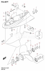 DF40A From 04003F-710001 (E01)  2017 drawing GEAR CASE (DF60AVTH:E01)