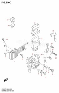 DF20A From 02002F-810001 (P01 P40)  2018 drawing RECTIFIER /​ IGNITION COIL (DF15A)