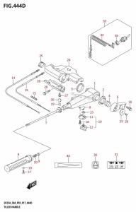 DF30A From 03003F-710001 (P40)  2017 drawing TILLER HANDLE (DF30ATH:P03)