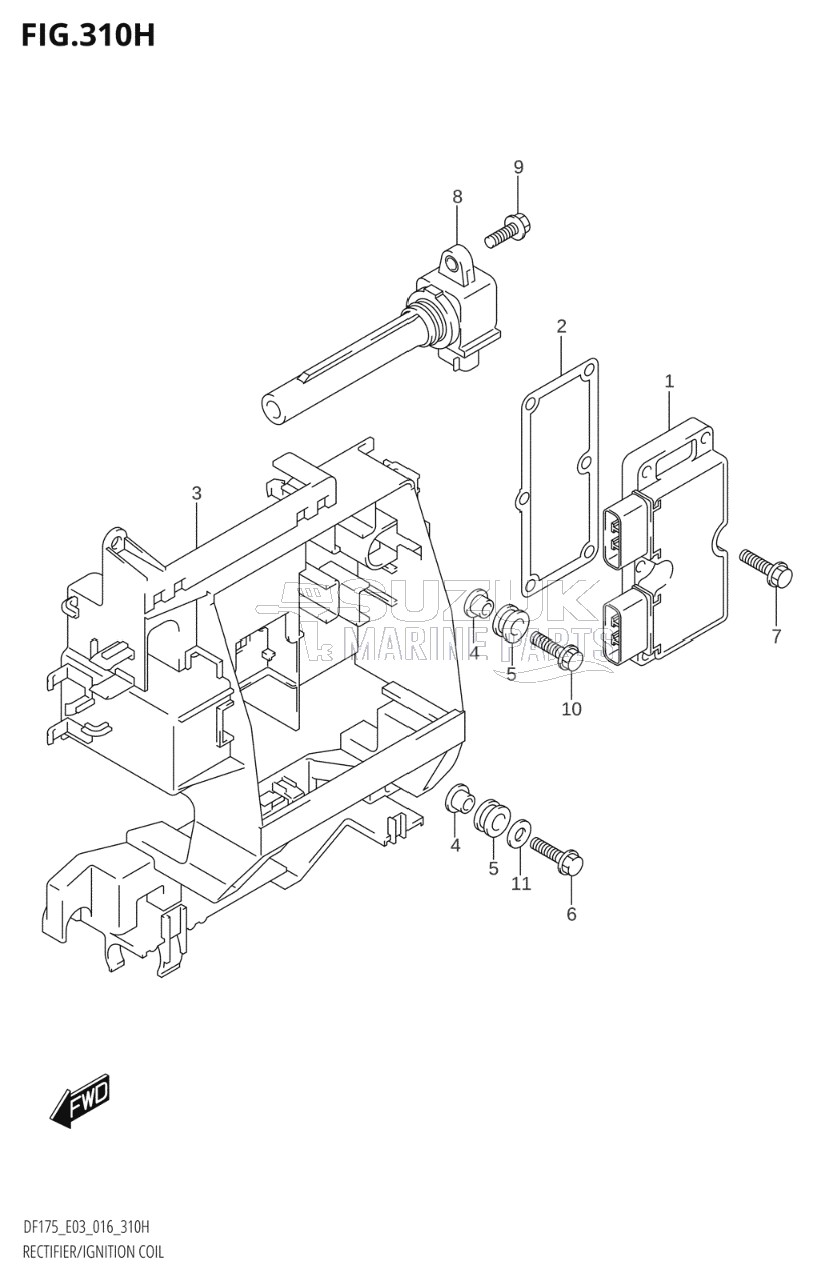 RECTIFIER / IGNITION COIL (DF175ZG:E03)