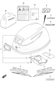 DF 20A drawing Engine Cover