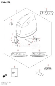 DF115BT From 11506F-340001 (E11 E40)  2023 drawing ENGINE COVER (DF140BT,DF140BZ)