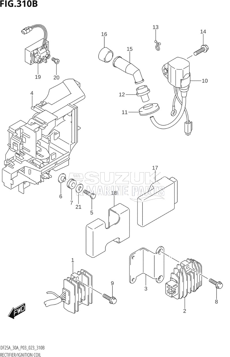 RECTIFIER / IGNITION COIL (DF25AT,DF25ATH)