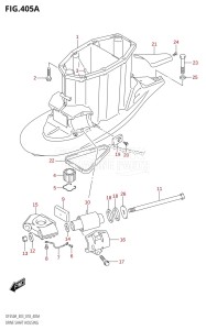 DF350A From 35001F-710001 (E03)  2017 drawing DRIVE SHAFT HOUSING (X-TRANSOM)