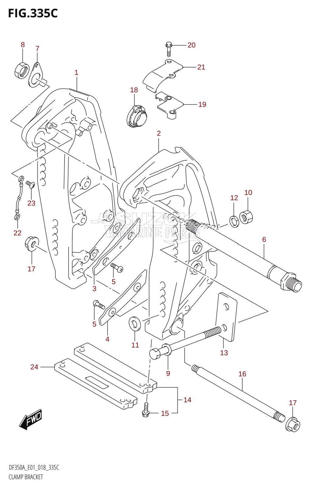 CLAMP BRACKET (DF325A)