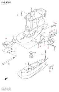 DF200Z From 20002Z-410001 (E03)  2014 drawing DRIVE SHAFT HOUSING (DF250T:E03)