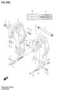 DF30A From 03003F-510001 (P01 P40)  2015 drawing CLAMP BRACKET (DF30AQ:P01)