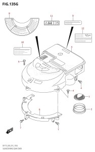 DF150ZG From 15002Z-510001 (E03)  2015 drawing SILENCER /​ RING GEAR COVER (DF175Z:E03)