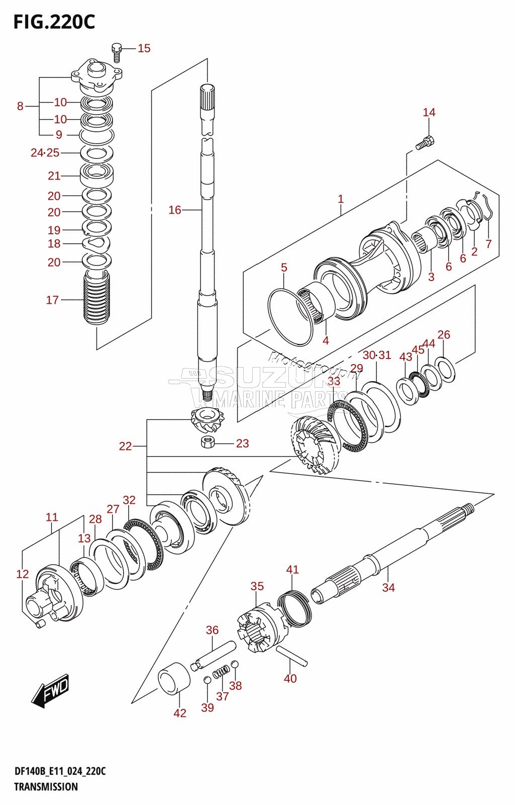 TRANSMISSION (DF140BZ,DF115BZ)